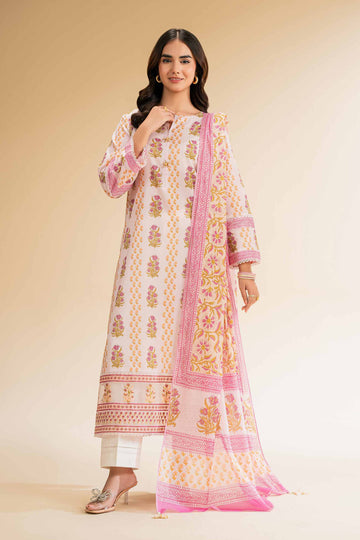Nishat Linen 2 Piece - Printed Embroidered Suit - 42501157 Online Shopping